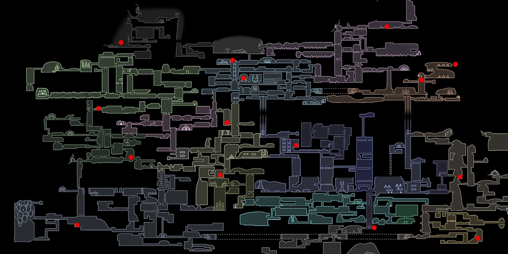 Whispering Root map