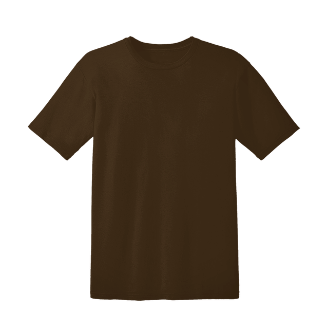 brown t-shirt